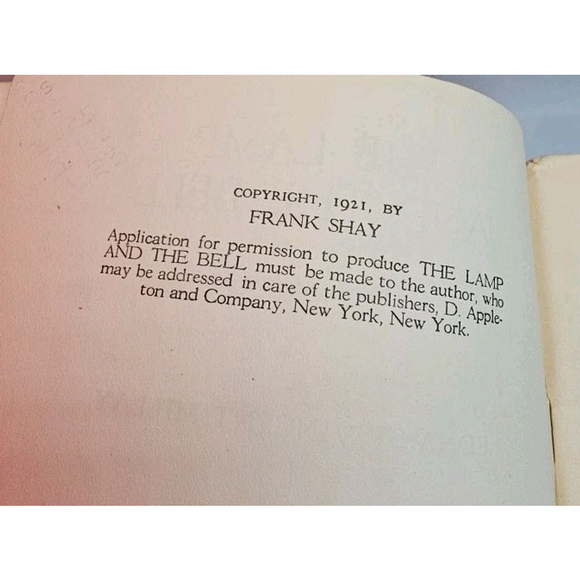 The Lamp And The Bell By Edna St. Vincent Millay 1921 Antique PlayBook - Picture 8 of 10